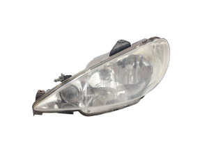 Optique avant principal gauche (feux)(phare) pour PEUGEOT 206 PHASE 2 BREAK