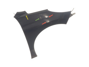 Aile avant droit pour PEUGEOT 207 PHASE 1 Aile avant droit pour PEUGEOT 207 PHASE 1