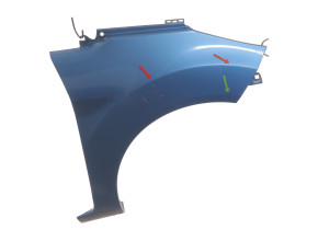 Aile avant droit pour FORD FIESTA 6 PHASE 1