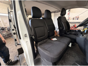 Siege avant droit (banquette double) pour RENAULT TRAFIC 3 COURT PHASE 1 Siege avant droit (banquette double) pour RENAULT TRAFIC 3 COURT PHASE 1
