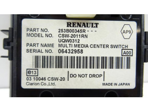 Commande autoradio pour RENAULT SCENIC 3 PHASE 1 Commande autoradio pour RENAULT SCENIC 3 PHASE 1